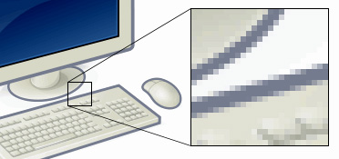 Example of pixels