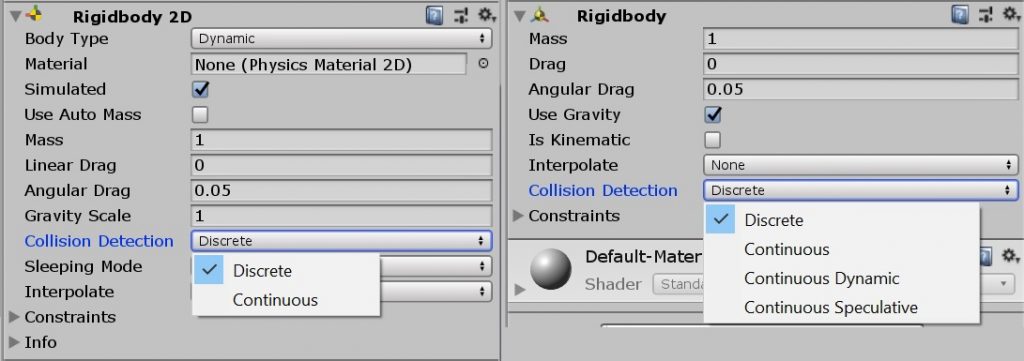 Rigidbody Collision Detection field