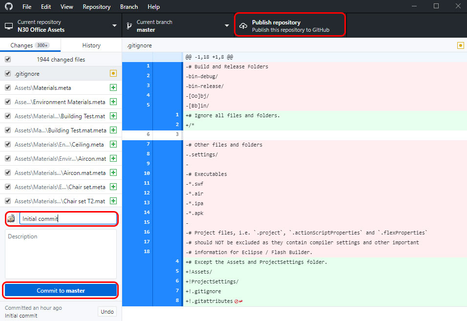 update fork github desktop