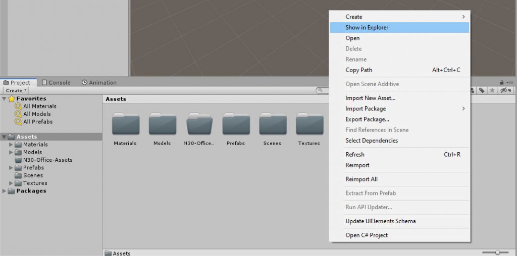 Unity Show in Explorer