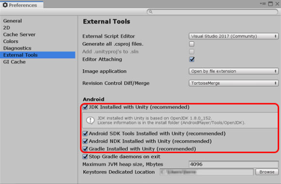 Unity's External Tools window