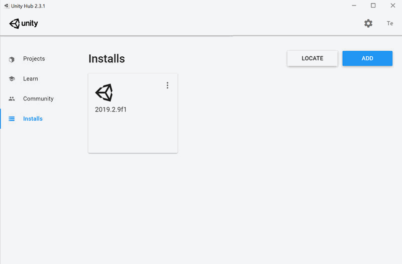 unity hub install