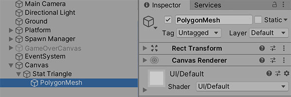 UI radar chart runtime