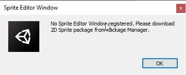 no sprite editor window