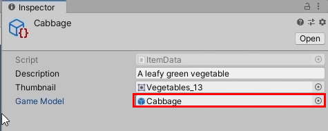 Cabbage ItemData