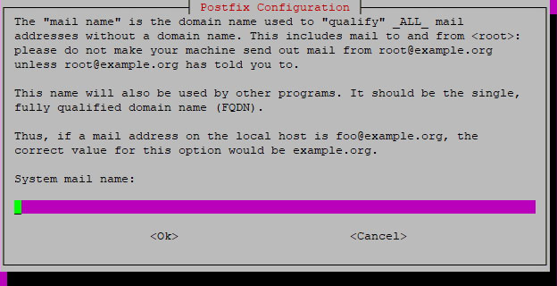 Postfix FQDN setup