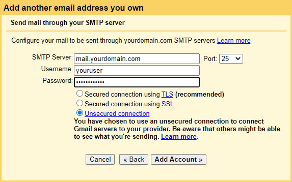 Gmail - Entering your credentials