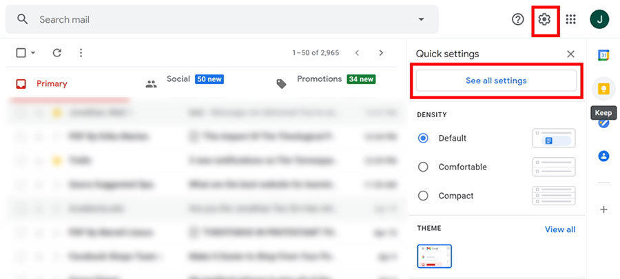 Gmail - See all settings
