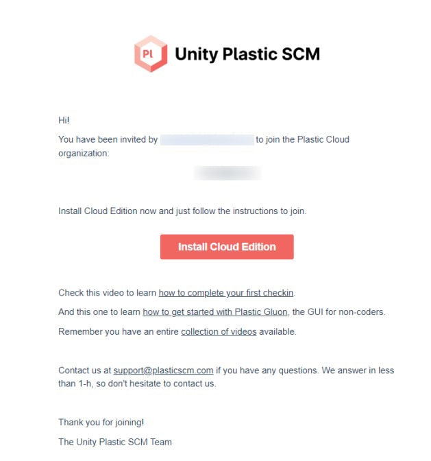plastic scm invitation email