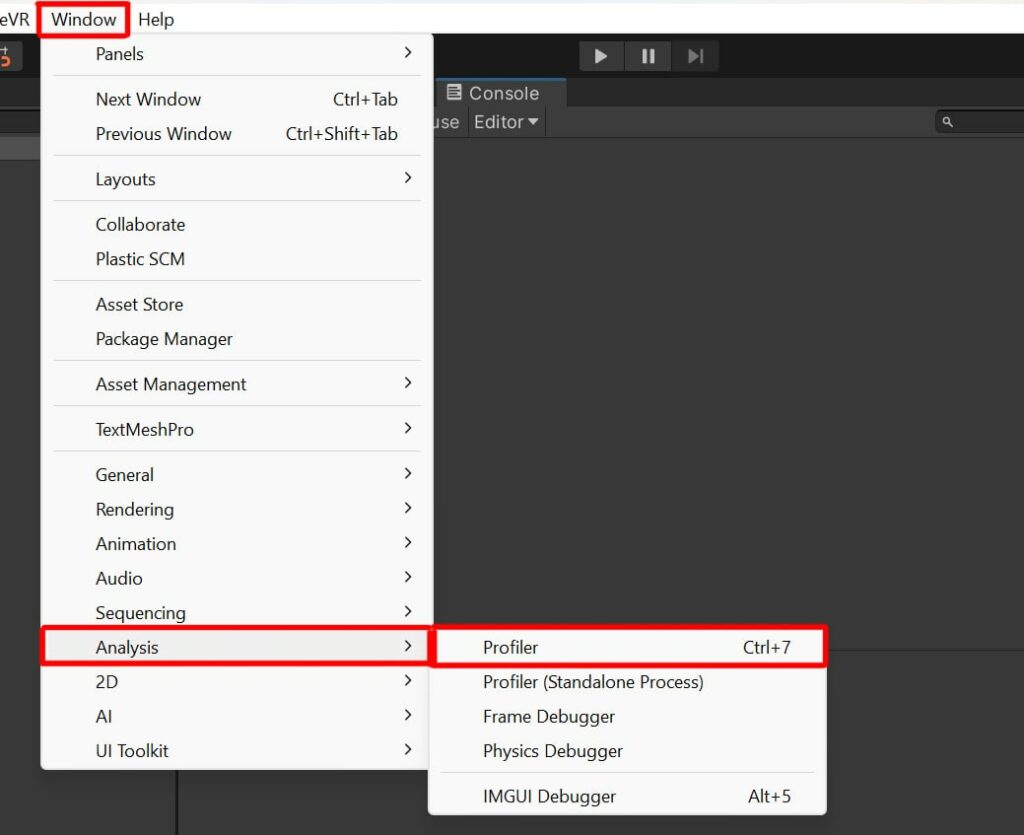 unity finding profiler