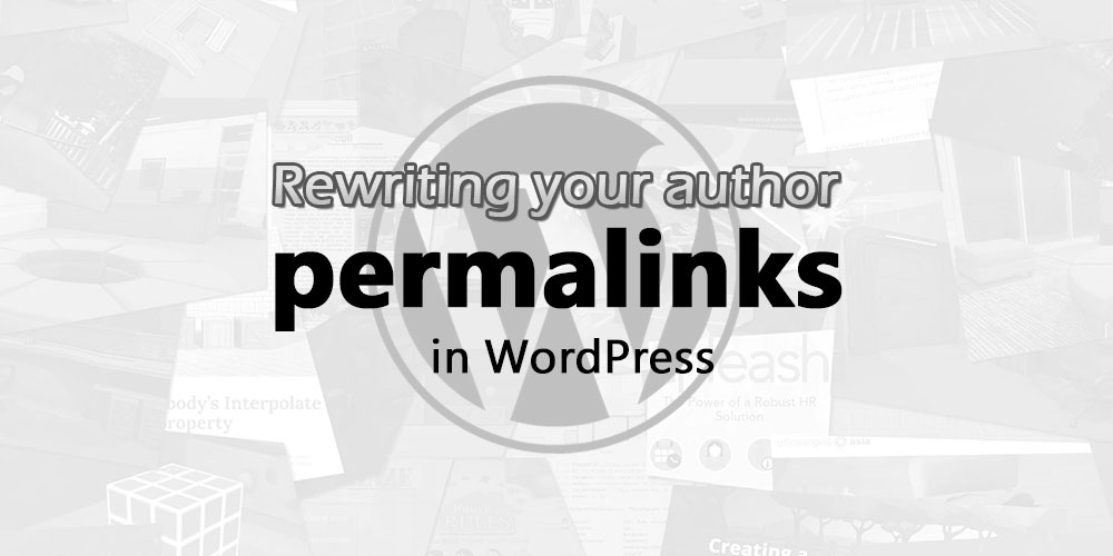 How to rewrite author permalinks in WordPress