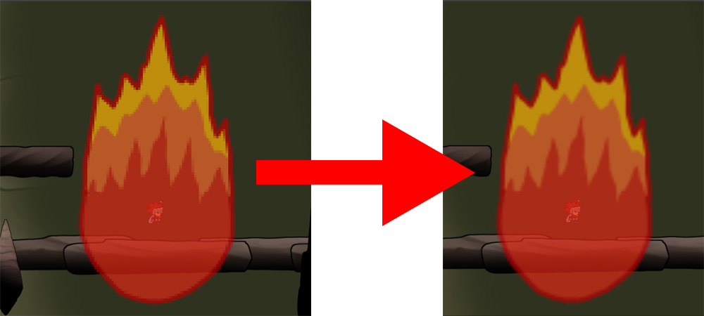 Comparison between point and bilinear filter modes.