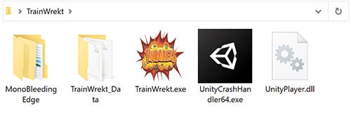 Unity Built Game Folder
