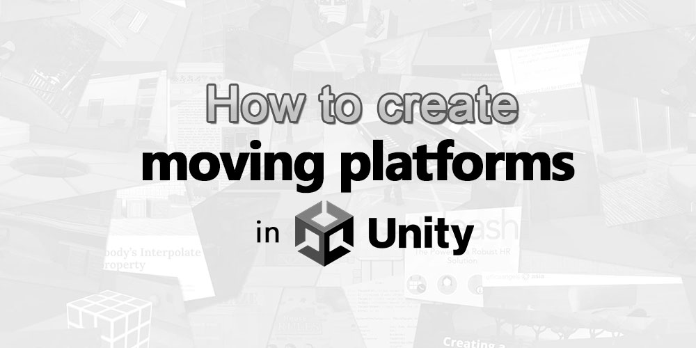 How to create a moving platform in Unity