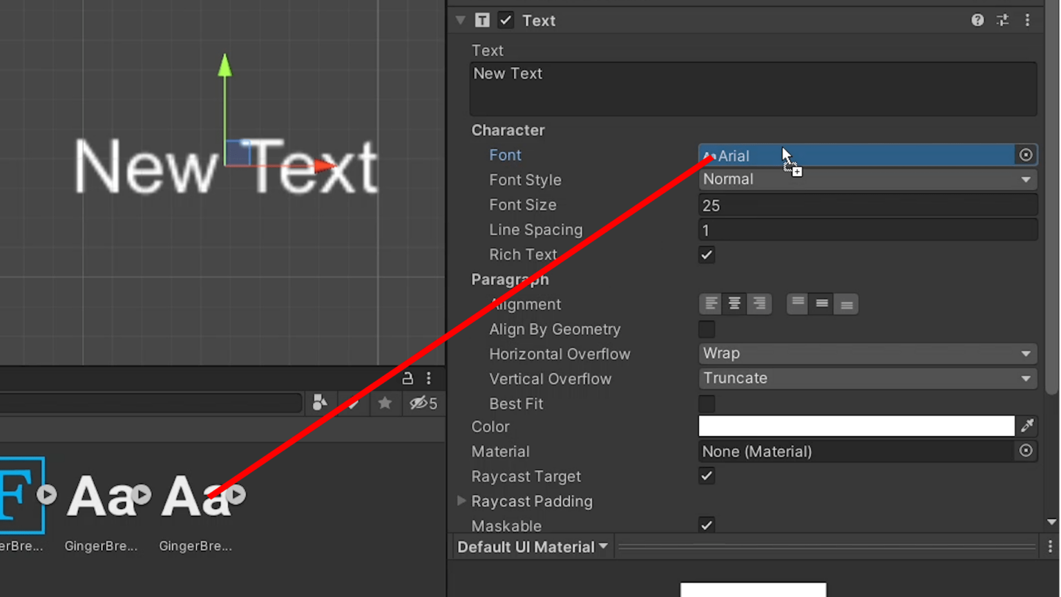 How to import and use fonts in your Text UI elements in Unity ...