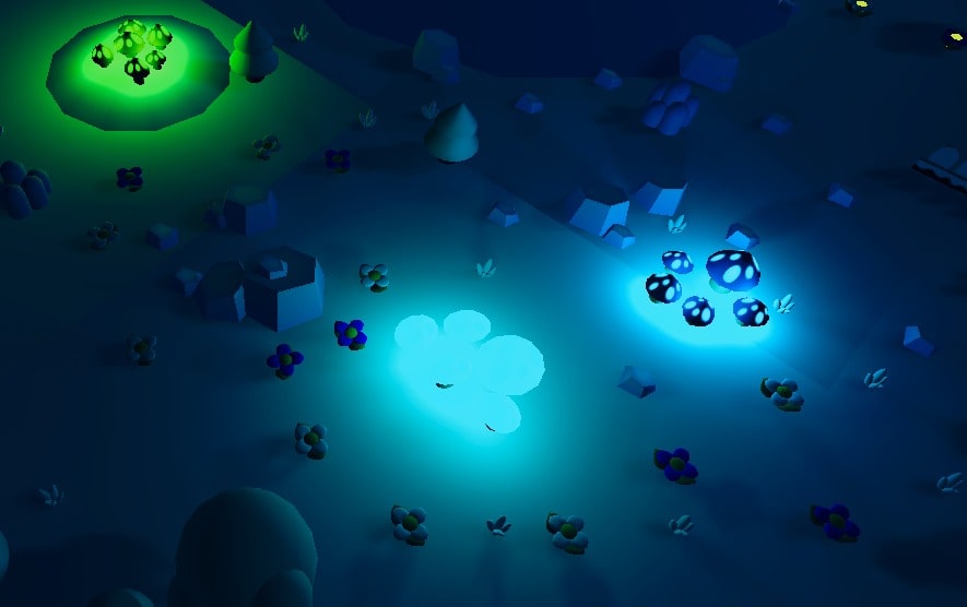 Unity Scene showing Light Artifacts caused by too many lights
