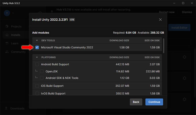 Visual Studio module