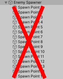 EnemySpawner spawn points