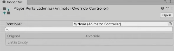 Making a new Animator Override Controller