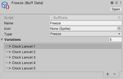 Buff Data close up