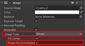 UI CoinDisplay Image settings