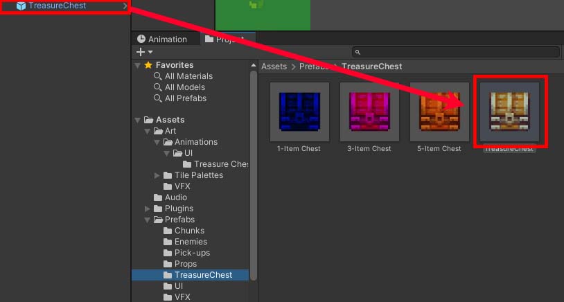 Making Treasure chest Prefab