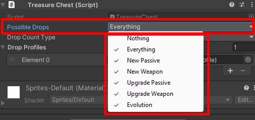possible drops variable