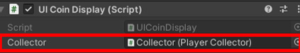 UIDisplay with collector variable