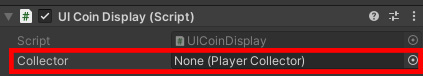 UIDisplay without collector variable