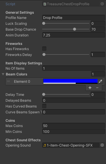 1 items settings