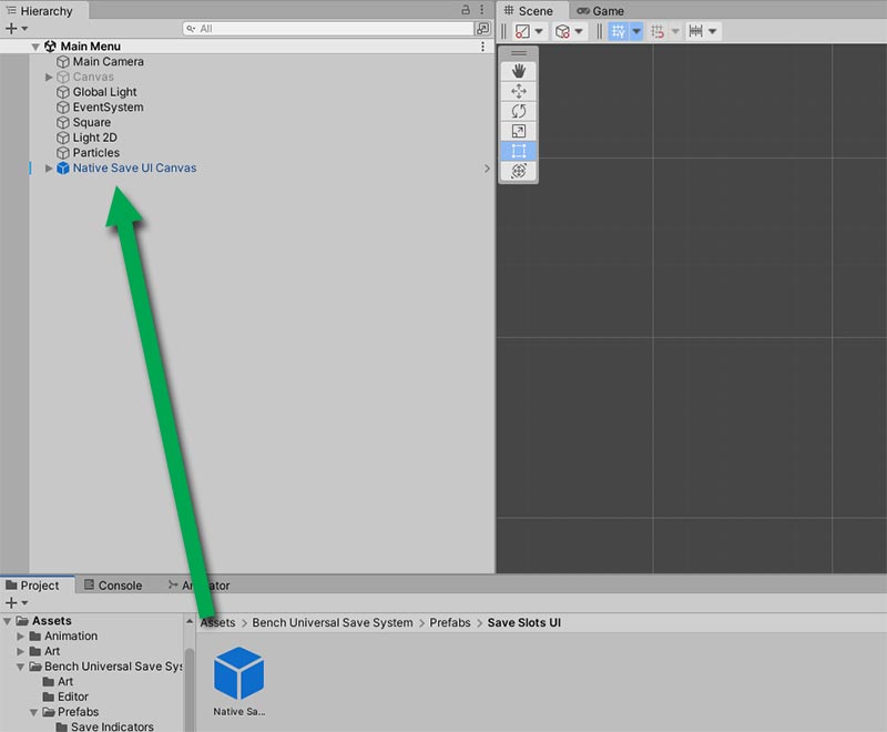 Native Save Slots UI