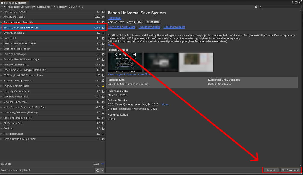 how to download and import