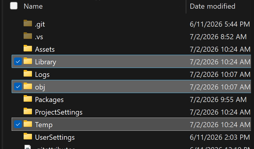 careful not to delete other folders