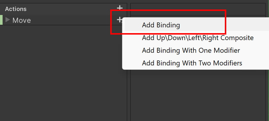 add new binding