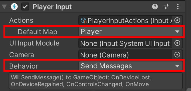 setting default map and behavior