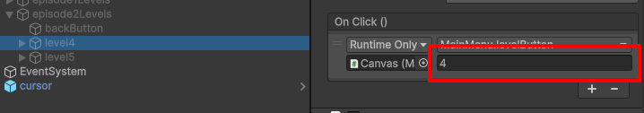 Changing levelButton values